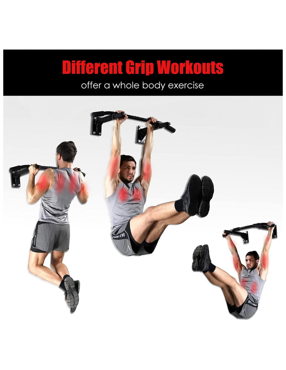 Wall Mounted Pull Up Bar for Upper Body Training