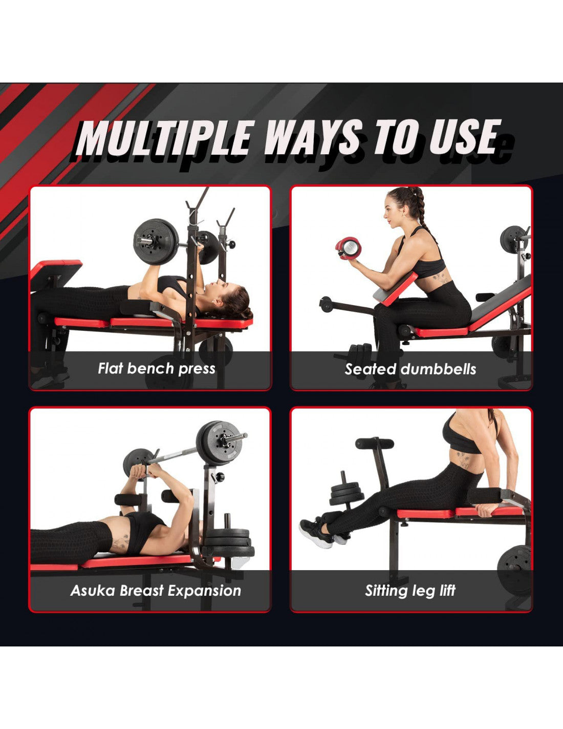 Premium Adjustable Foldable Weight Bench for Full-Body Home Workouts