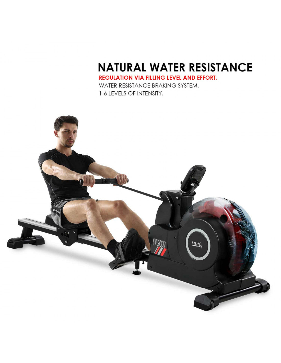 Foldable Water Rowing Machine for Home Cardio