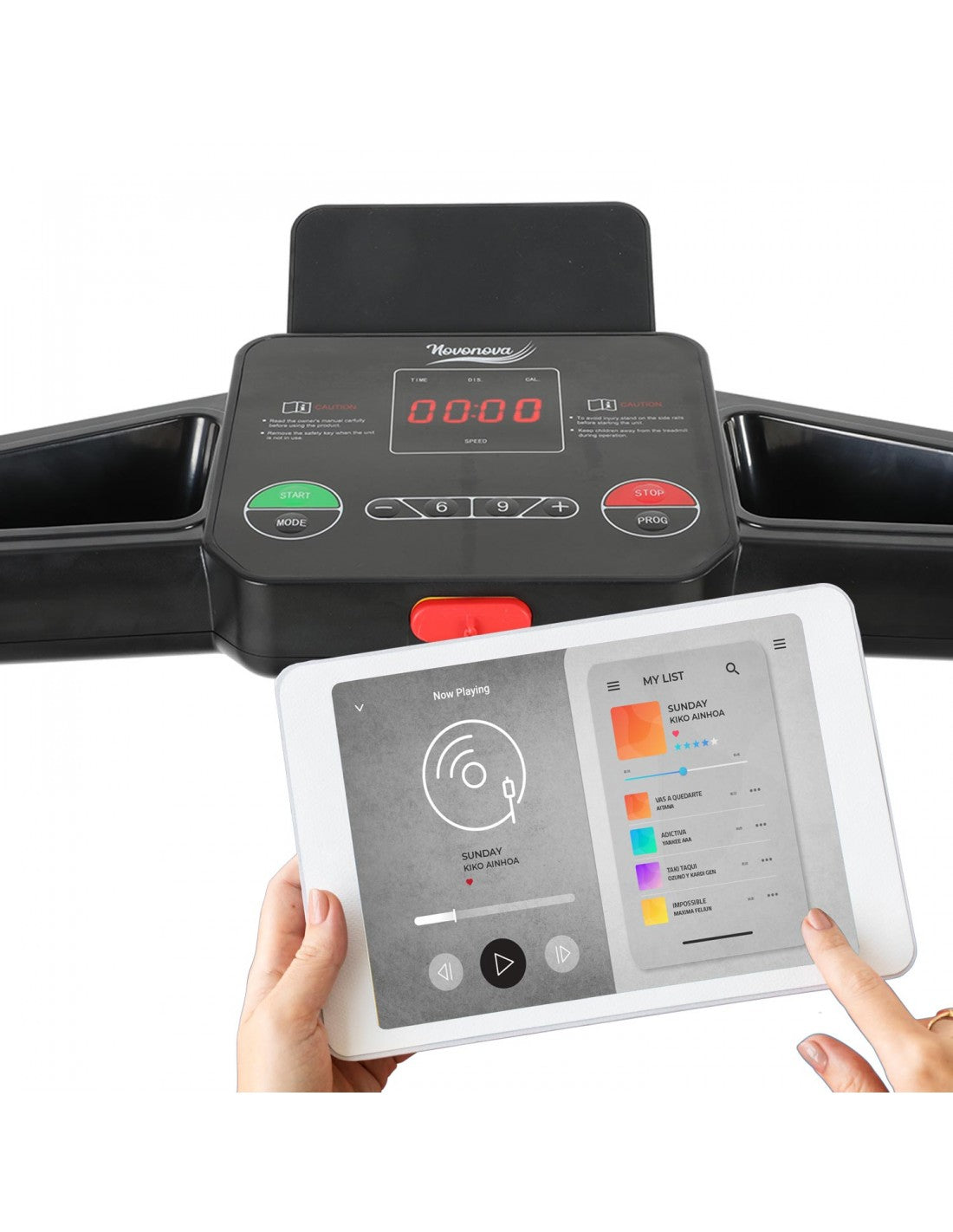 Folding Treadmill with 14km/h Speed and Hydraulic Assist