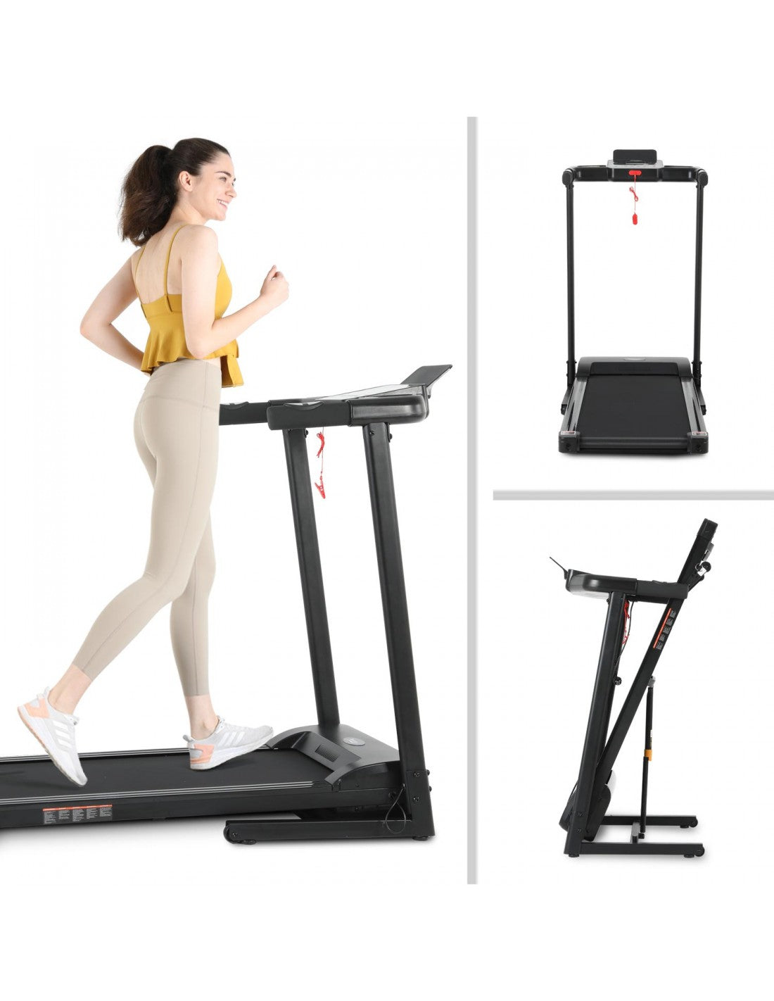 Folding Treadmill with 14km/h Speed and Hydraulic Assist