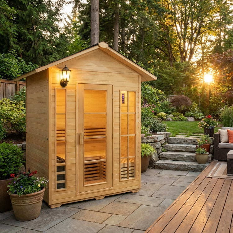 3 Person Outdoor Dry Sauna by Centuraheat