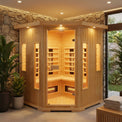CenturaHeat 4-5 Person Infrared Diamond Corner Indoor Sauna