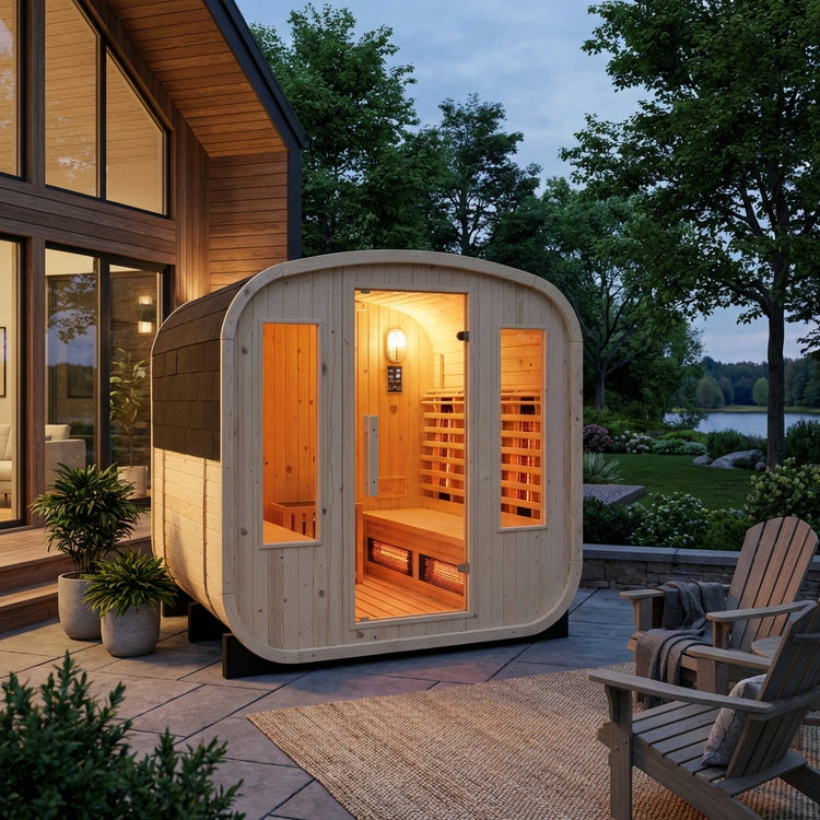 4-6 Person Outdoor Cube Sauna by Centuraheat