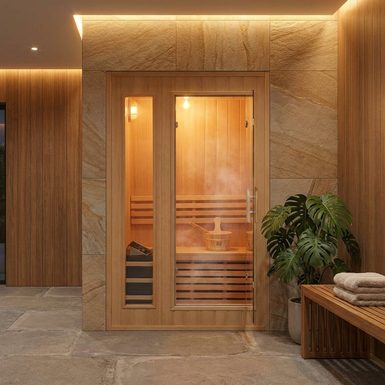 Traditional Steam Double 2 Person Indoor Sauna by Centuraheat