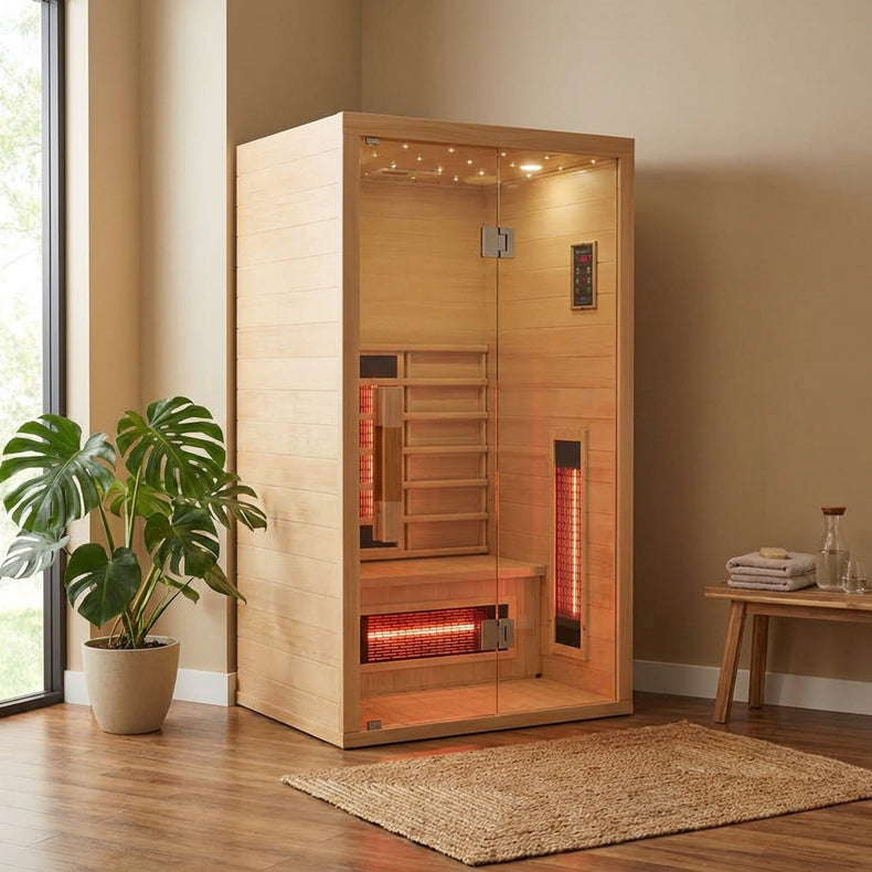 Single 1 Person Infrared Rejuvenation Indoor Sauna by Centuraheat