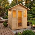 3 Person Traditional Steam Outdoor Sauna Room
