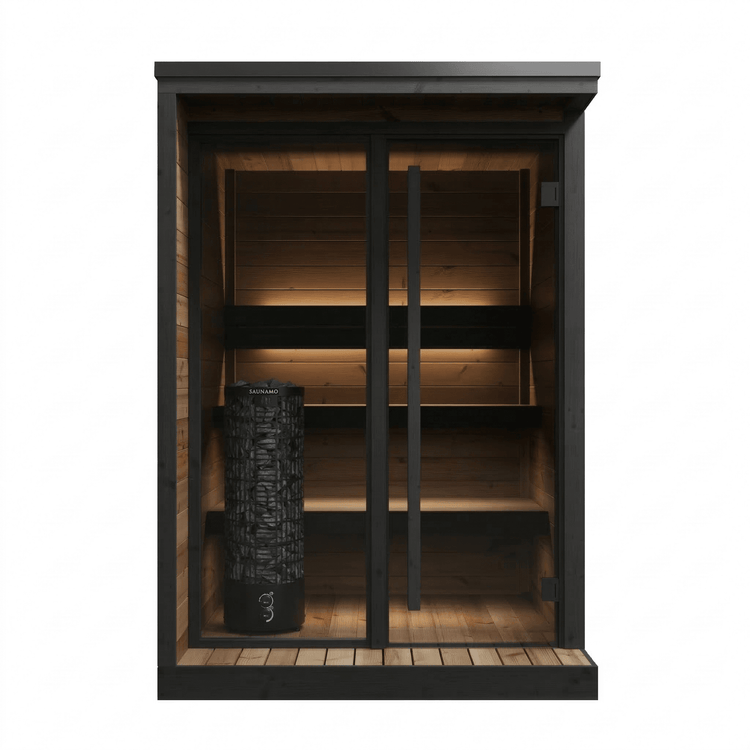 2-4 Person Hiki S Steam Garden Outdoor Sauna front view