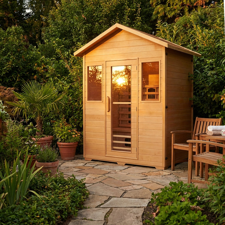 3 Person Luxury Outdoor Infrared Sauna by Centuraheat