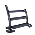 Black metal racking for kettlebells