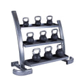 Kettlebell rack with multiple kettlebells 