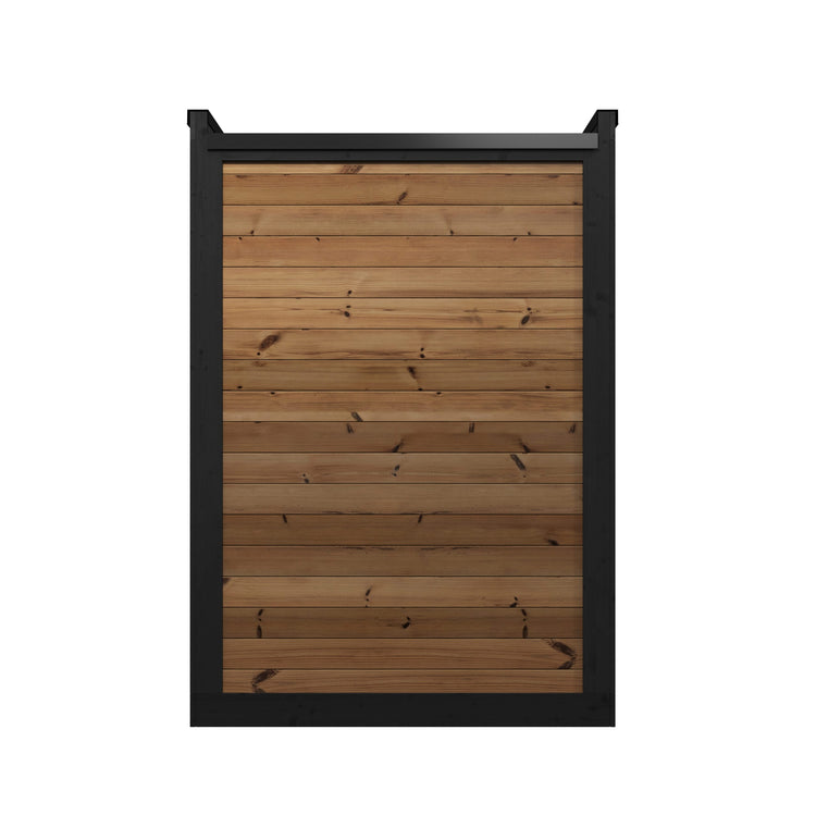 Hiki S Steam Garden Outdoor Sauna | Premium Thermowood back view