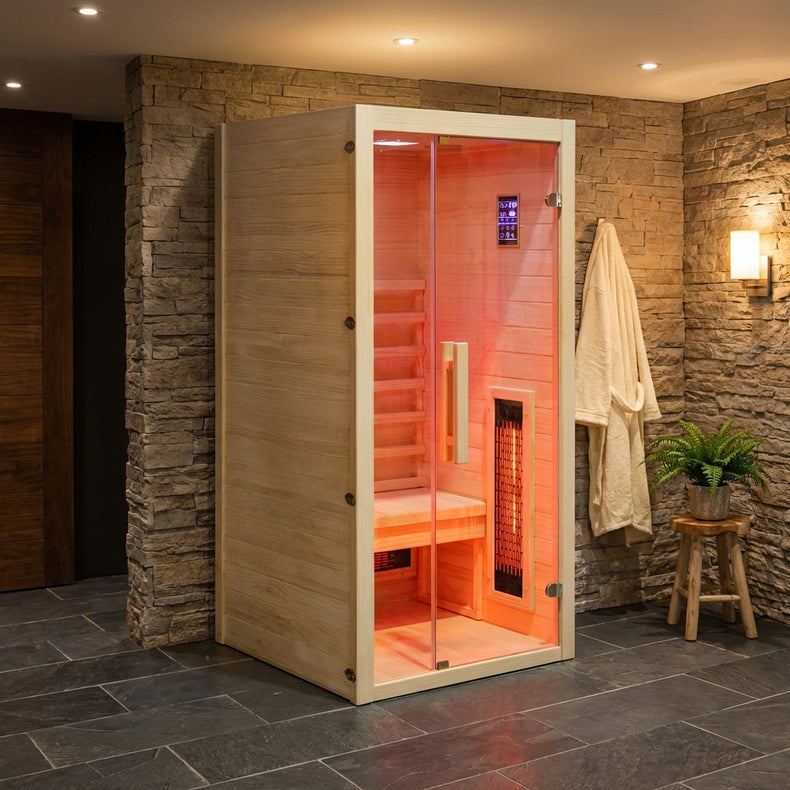 Infrared Rejuvenation Single Indoor Sauna by Centuraheat