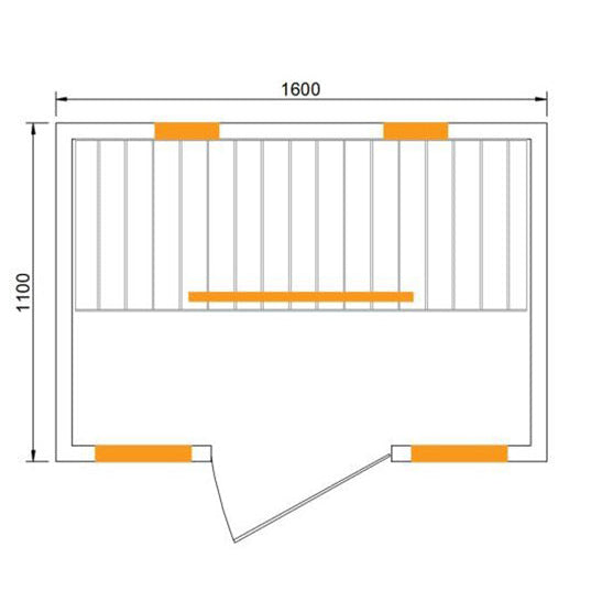 2 Person Full Spectrum Infrared Indoor Sauna by Centuraheat