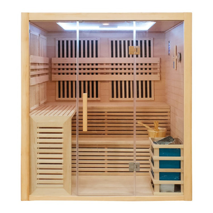 4 Person Combination Bio Indoor Sauna by Centuraheat - 6100W