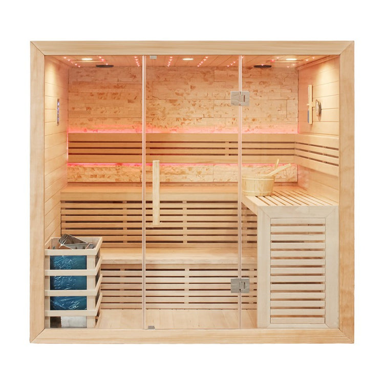Luxury Traditional Steam 5-6 Person Indoor Sauna by Centuraheat