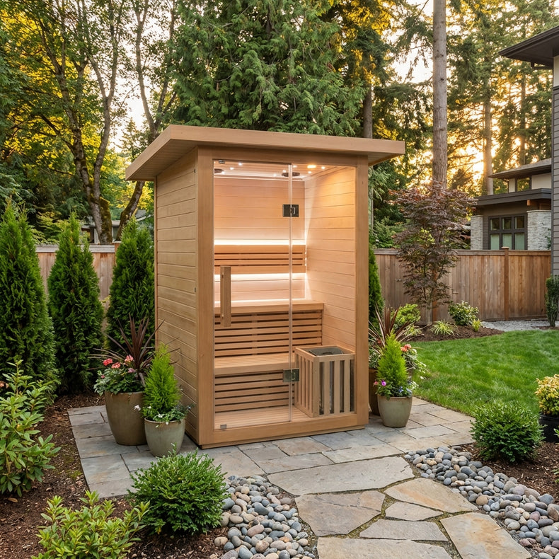 2 Person Steam Outdoor Garden Sauna