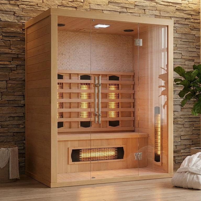 3 Person Red Infrared Indoor Sauna by Centuraheat