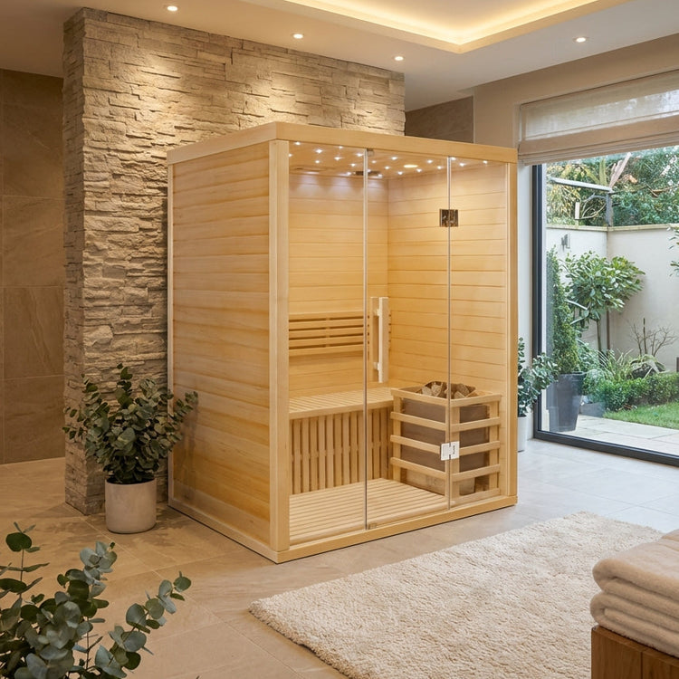 Traditional Steam 3 Person Indoor Sauna by Centuraheat