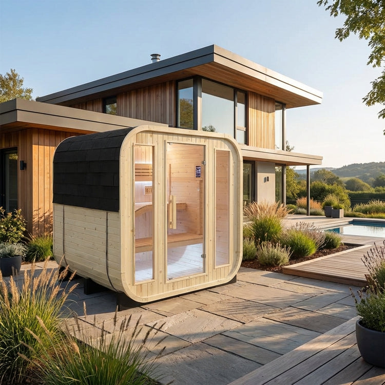 2-4 Person Outdoor Square Sauna by Centuraheat