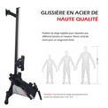 Home Gym Air Rower Cardio Machine Fitness Equipment Aluminium and Iron Water & Fan for Home Use