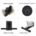 Home Gym Air Rower Cardio Machine Fitness Equipment Aluminium and Iron Water & Fan for Home Use