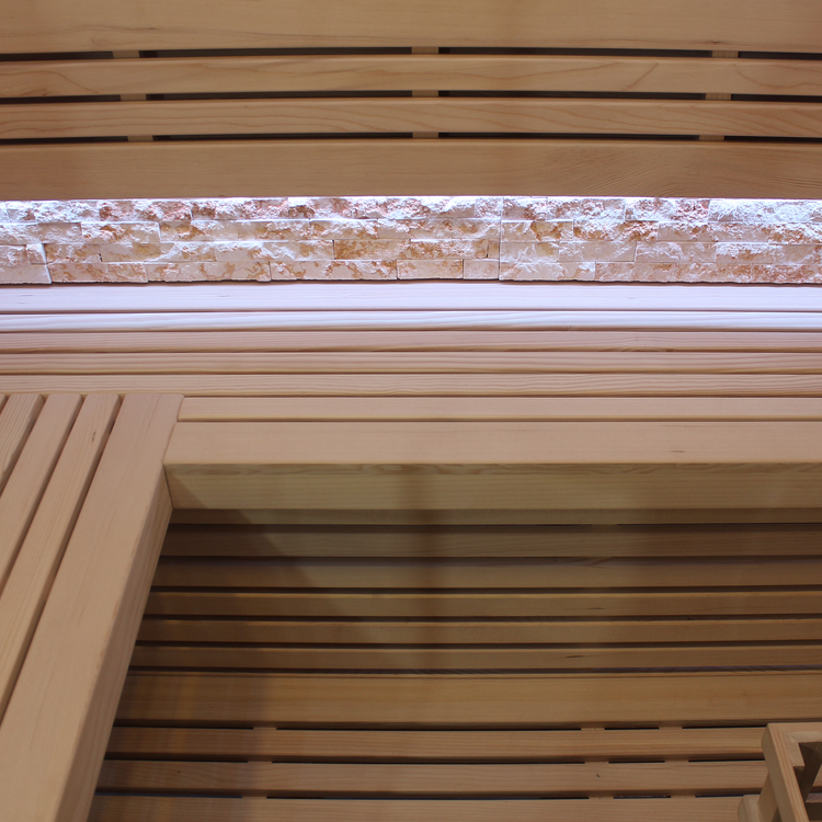 Luxury Steam Traditional Indoor Sauna with Glass Door by Centuraheat