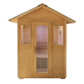 3 Person Traditional Steam Outdoor Sauna Room by Centuraheat front view