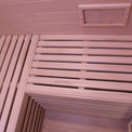 3 Person Traditional Steam Outdoor Sauna Room by Centuraheat - bench & air vent