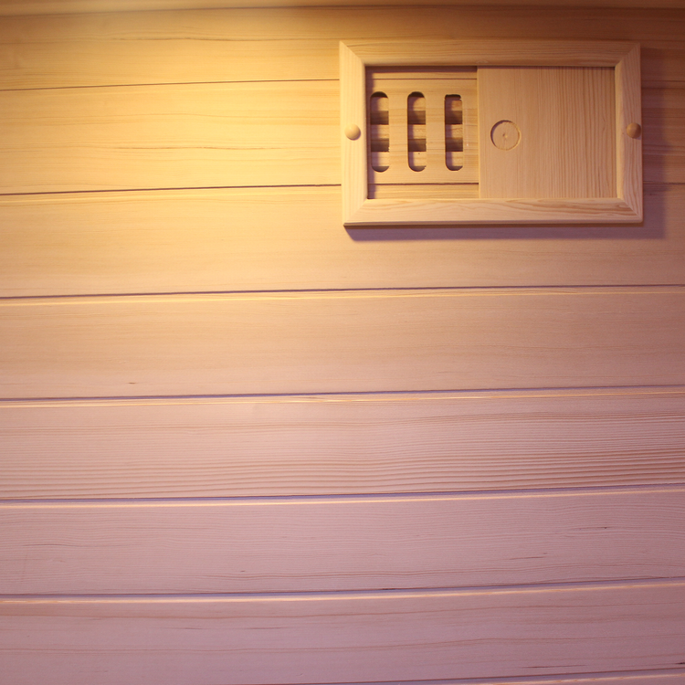 3 Person Traditional Steam Outdoor Sauna Room by Centuraheat - air vent