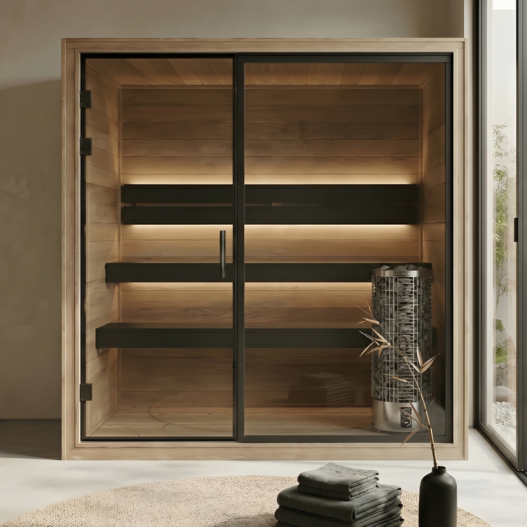 Thermo Black 220 Indoor Steam Sauna close up