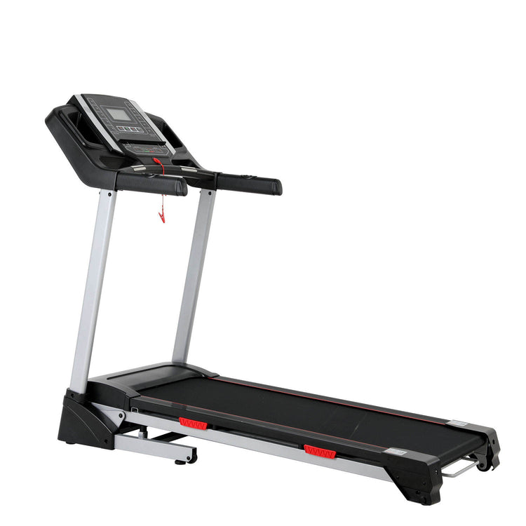 Space-saving Running Machine With Handheld Heart Rate Test for Home Gym Use