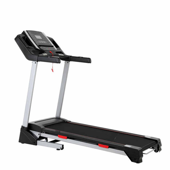 Space-saving Running Machine With Handheld Heart Rate Test for Home Gym Use