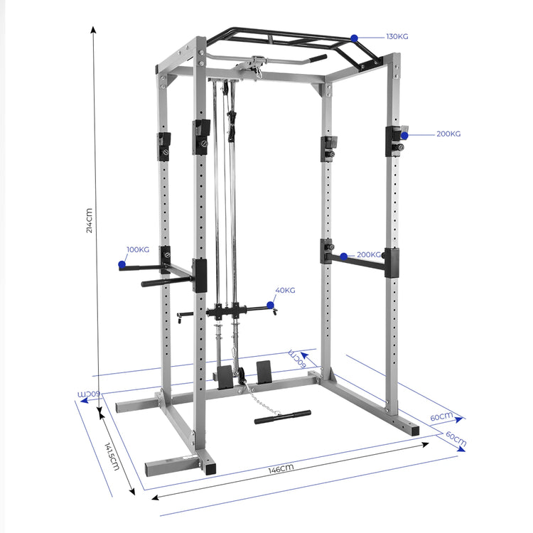 Hot Sale Adjustable Heavy Duty Squat Rack for Strength Training Workouts at Home