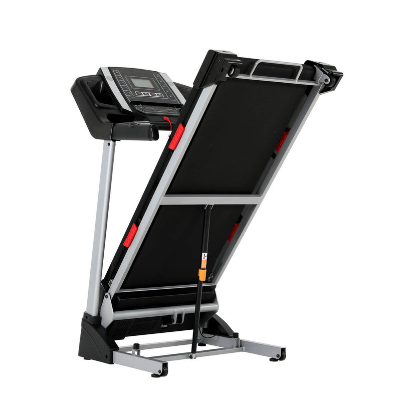 Space-saving Running Machine With Handheld Heart Rate Test for Home Gym Use