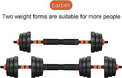 6-in-1 Adjustable Multi-Functional Dumbbell and Barbell Kettlebell Set Customizable Steel Home Use Exercise Equipment