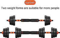 6-in-1 Adjustable Multi-Functional Dumbbell and Barbell Kettlebell Set Customizable Steel Home Use Exercise Equipment