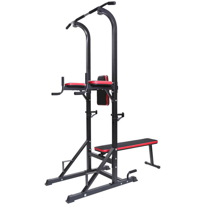 Home Gym Pull up Training Body Building Workout System Power Tower Station Pull up Dips
