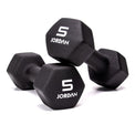 JORDAN® Neoprene Studio Hex Dumbbells
