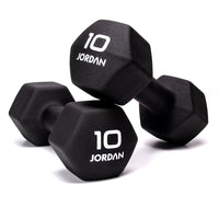 JORDAN® Neoprene Studio Hex Dumbbells