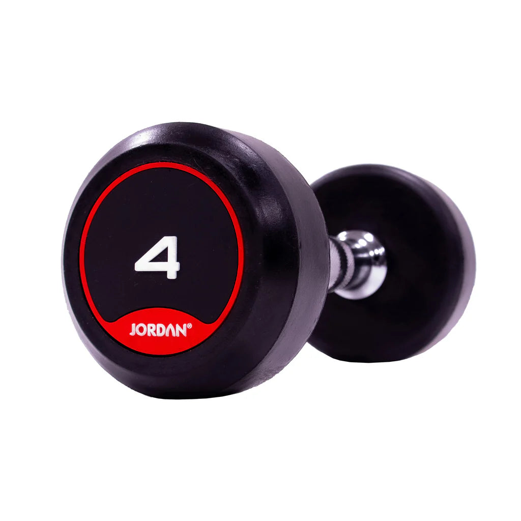 JORDAN Rubber Dumbbells (Pair) - Red