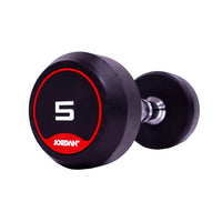 JORDAN Rubber Dumbbells (Pair) - Red