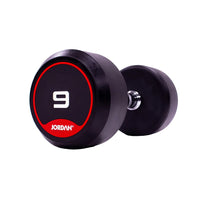 JORDAN Rubber Dumbbells (Pair) - Red