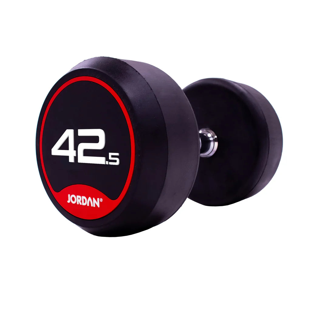 JORDAN Rubber Dumbbells (Pair) - Red