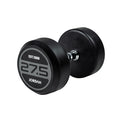 JORDAN 27.5kg Rubber Dumbbells (Pair) - Grey