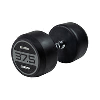 JORDAN 37.5kg Rubber Dumbbells (Pair) - Grey