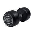 JORDAN 47.5kg Rubber Dumbbells (Pair) - Grey