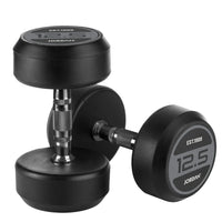 JORDAN Rubber Dumbbells (Pair) - Grey