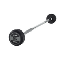 JORDAN® Rubber Barbells - Straight Bar (Grey) | Jordan Fitness | Commercial Gym Equipment & Gym Design
