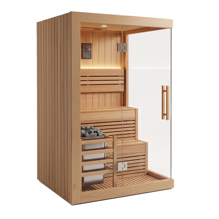 2 Person Canadian Hemlock Indoor Sauna
